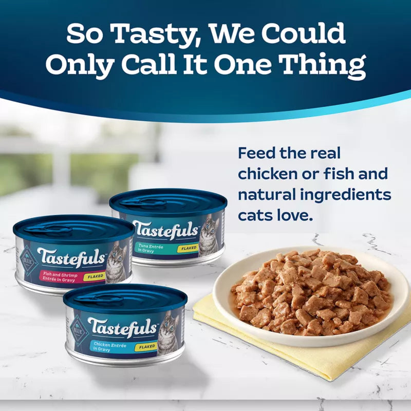 Blue Buffalo Tastefuls Wet Flaked Cat Food Variety Pack - 5.5oz, 12 ct - Image 3