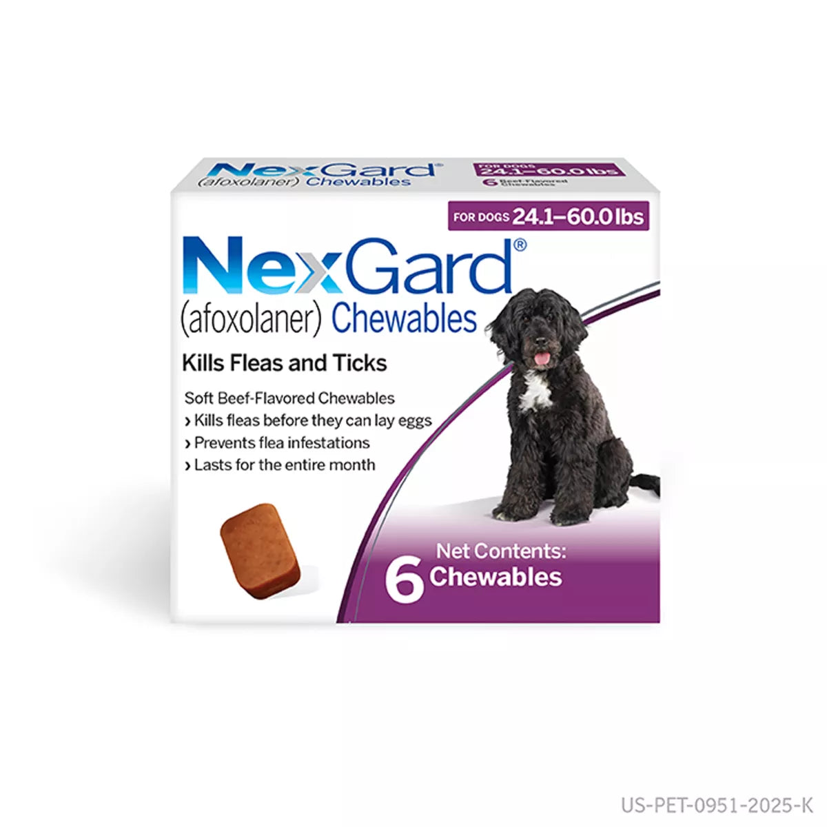 NexGard Chewable Tablets for Dogs 24.1 - 60.0 lbs