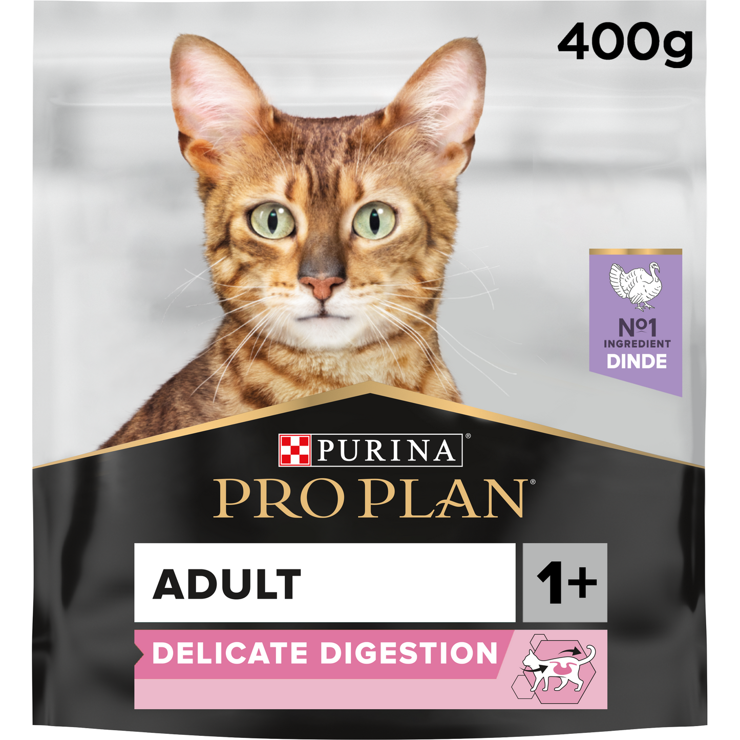 PURINA ® PRO PLAN ® Delicate Adult - OPTIDIGEST® - Rich in Turkey Dry Cat Food - 400G