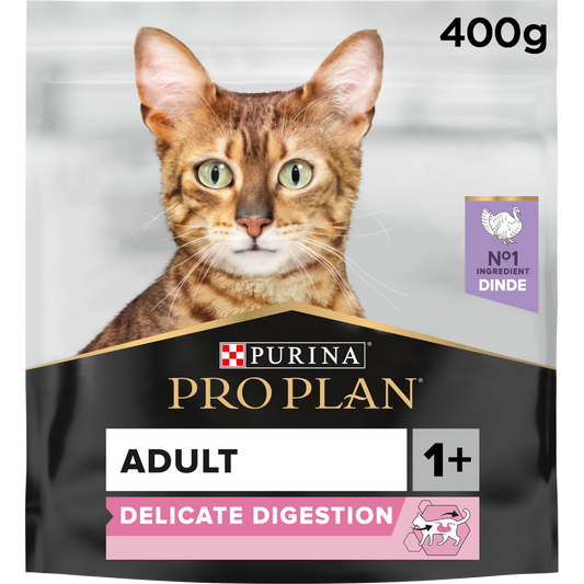 PURINA ® PRO PLAN ® Delicate Adult - OPTIDIGEST® - Rich in Turkey Dry Cat Food - 400G