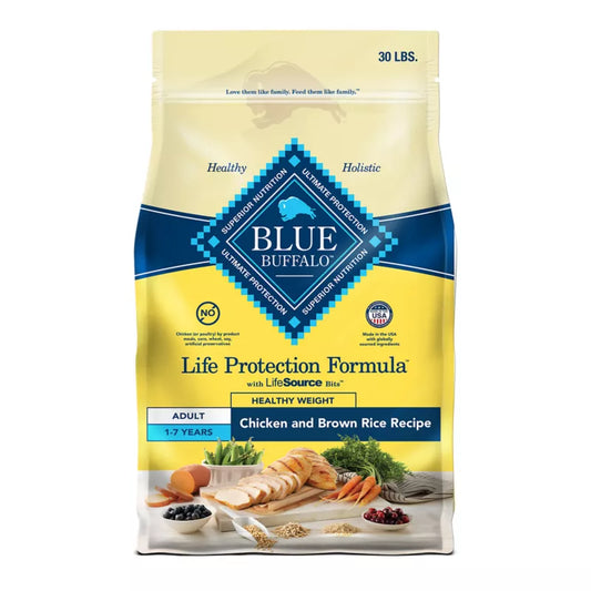 Blue Buffalo Life Protection Formula Healthy Weight Adult Dog Dry Food - Chicken & Brown Rice