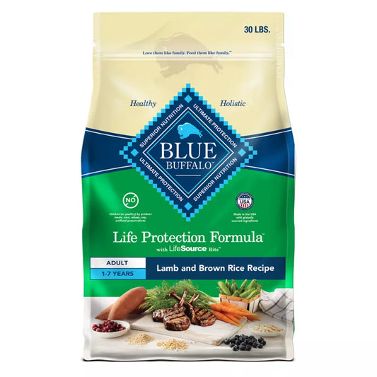 Blue Buffalo Life Protection Formula Adult Dry Dog Food - Lamb & Brown Rice
