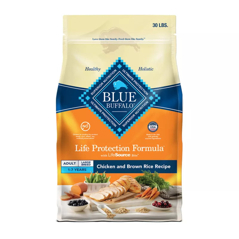 Blue Buffalo Life Protection Formula Large Breed Adult Dry Dog Food - Chicken & Brown Rice