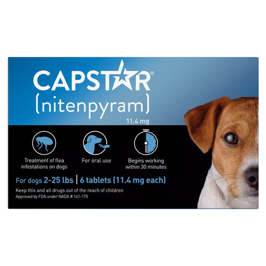 Capstar Fast-Acting Oral Flea Treatment for Dogs 2-25 lbs
