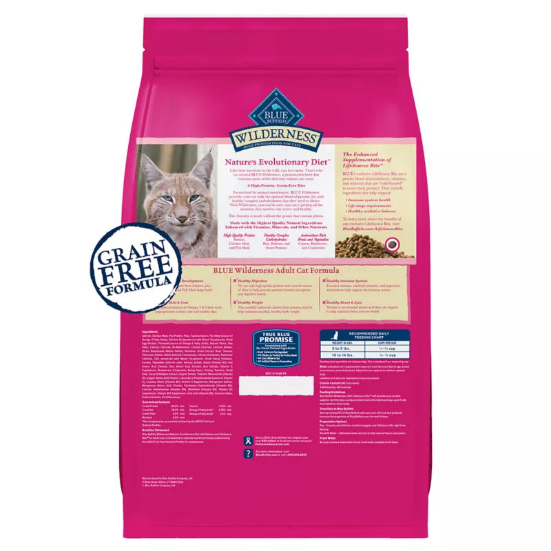 Blue Buffalo Wilderness Adult Dry Cat Food - Grain Free, Salmon - Image 2