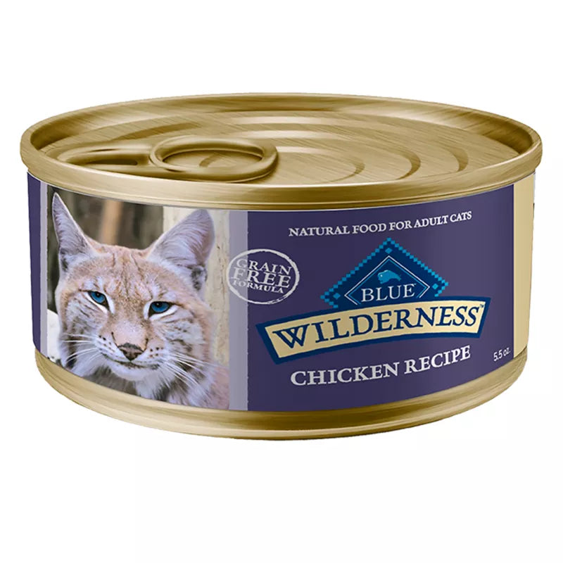 Blue Buffalo Wilderness Adult Wet Cat Food - Grain Free, Pate, 5.5 oz