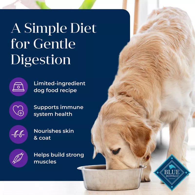 Blue Buffalo Basics Skin & Stomach Care Adult Dog Dry Food - Grain Free, Turkey & Potato - Image 3