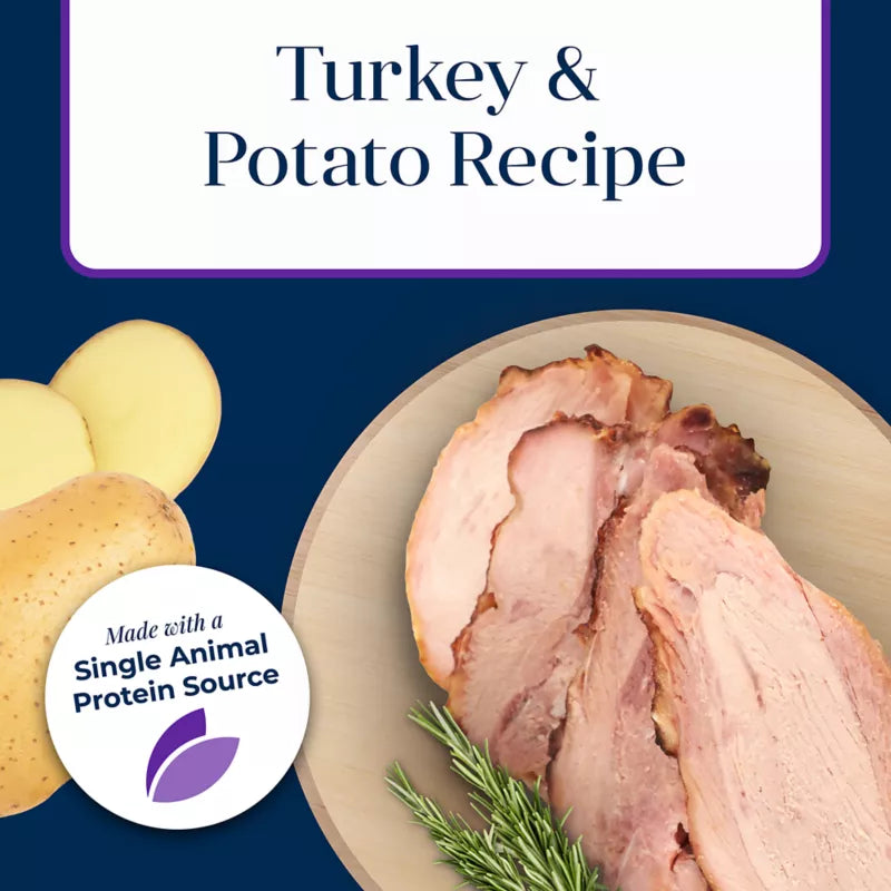 Blue Buffalo Basics Skin & Stomach Care Adult Dog Dry Food - Grain Free, Turkey & Potato - Image 4
