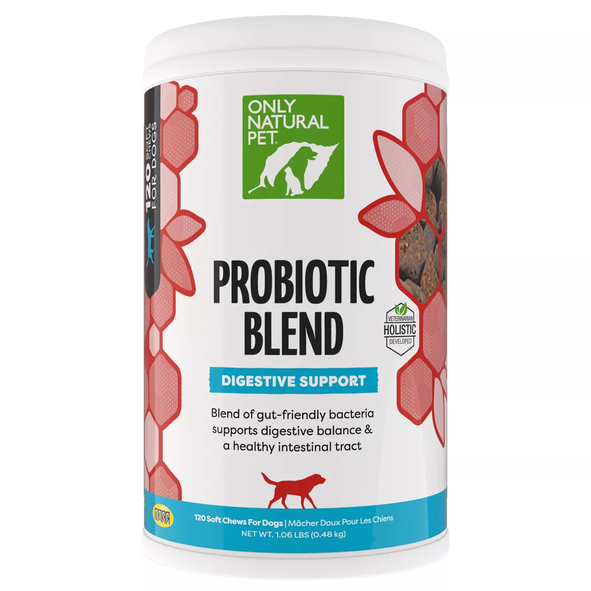 Only Natural Pet® Dog Probiotic Blend Digestive Support Soft Chews, Natural Bacon Flavor