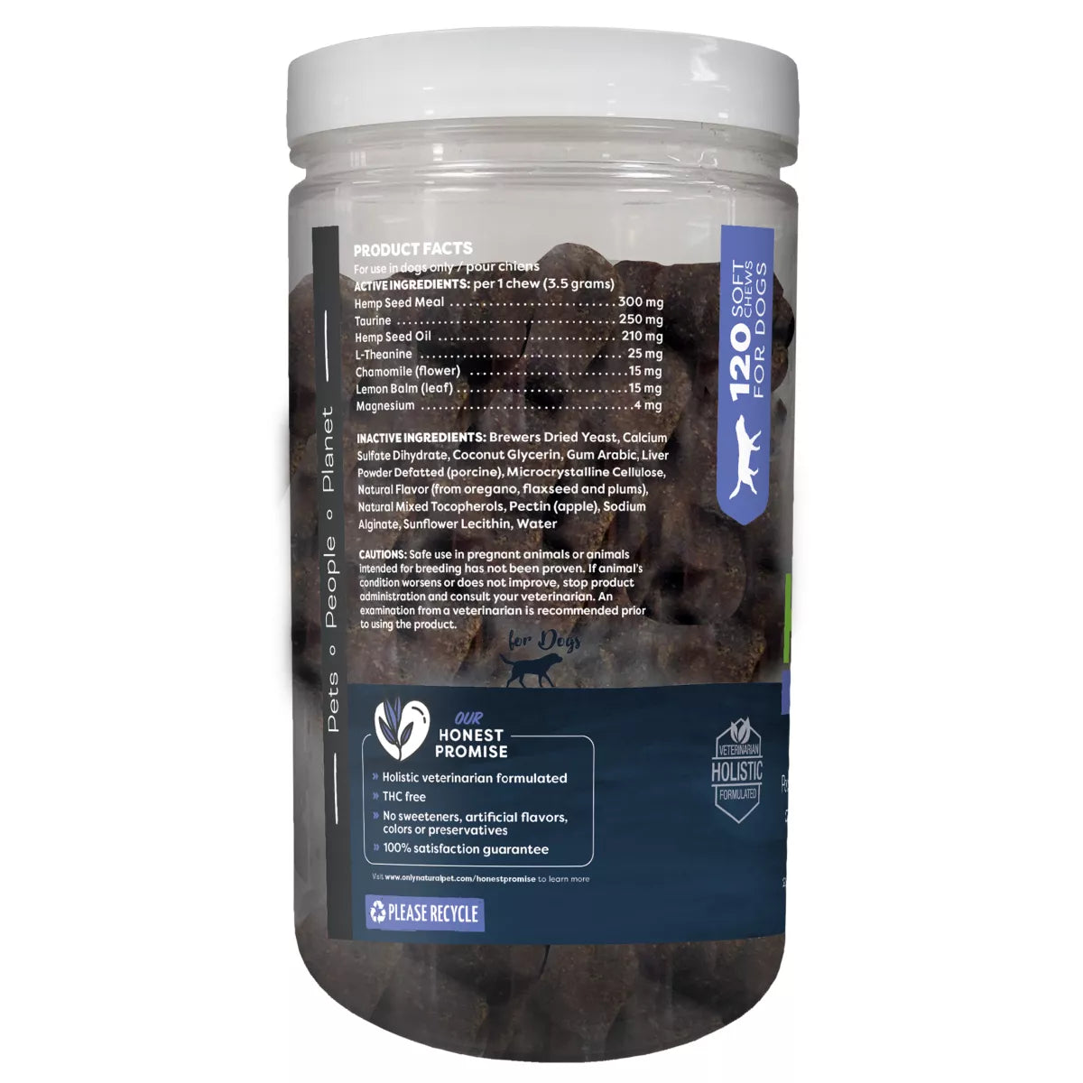 Only Natural Pet® Hemp Calming Support Soft Chews for Dogs - Stress & Anxiety Relief