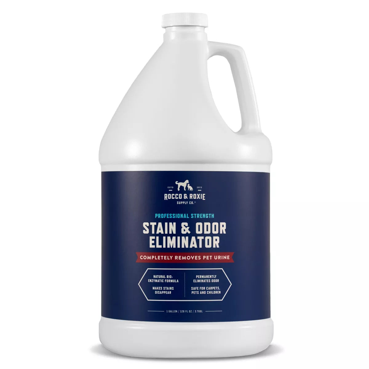 Rocco & Roxie Professional Strength Stain & Odor Eliminator, 1 Gallon