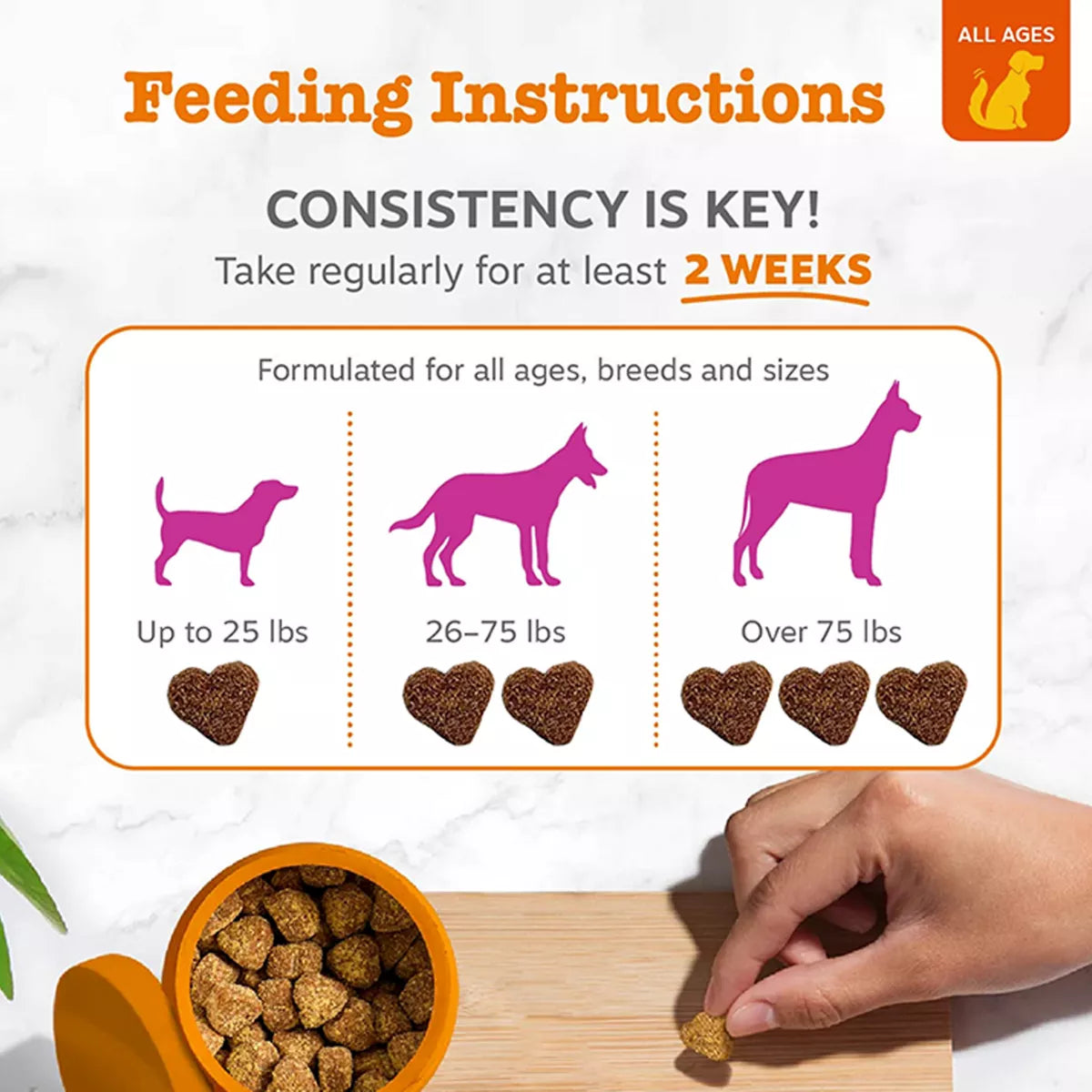 Zesty Paws Mobility Bites for Dogs - Duck Flavor - 90 Ct