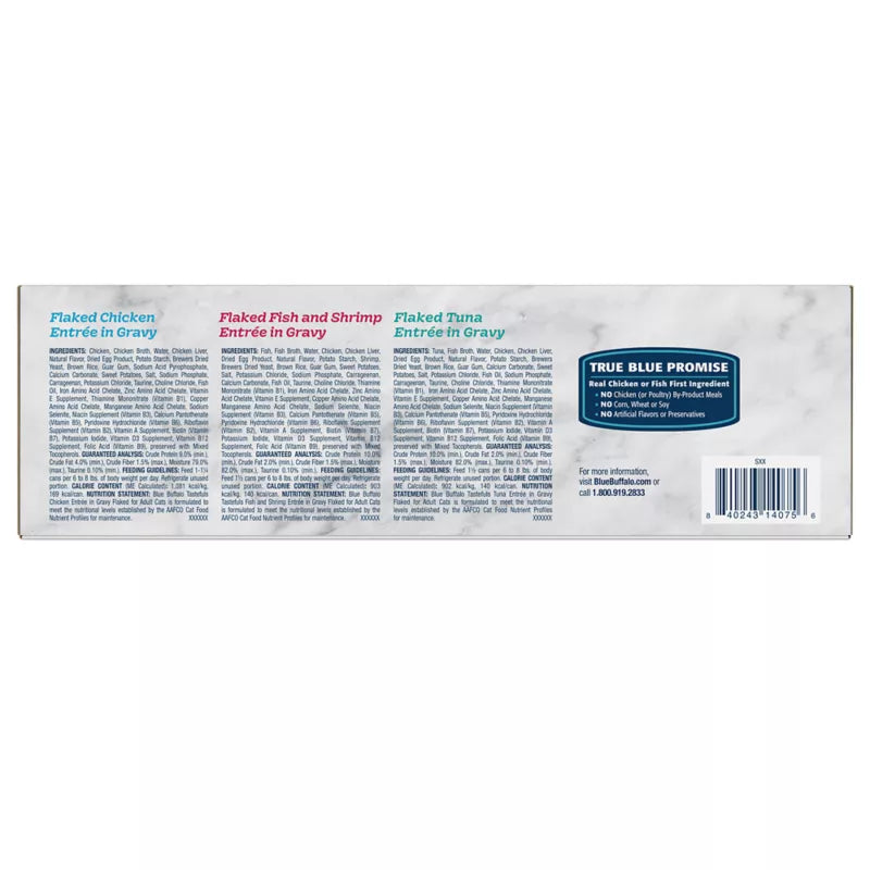 Blue Buffalo Tastefuls Wet Flaked Cat Food Variety Pack - 5.5oz, 12 ct - Image 2