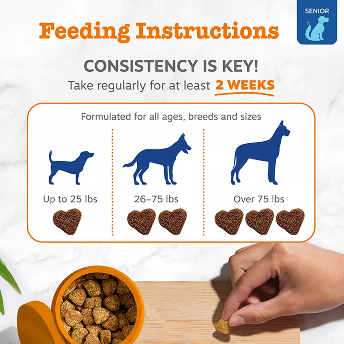 Zesty Paws Senior Advanced 11-in-1 Multivitamin Bites for Dogs - Chicken Flavored - 90 Count