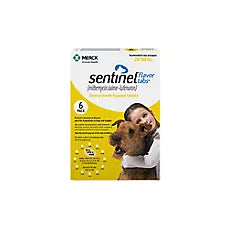 Sentinel Flavor Tabs for Dogs 26-50 lbs Yellow