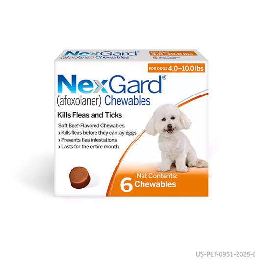 NexGard Chewable Tablets for Dogs 4-10.0 lbs