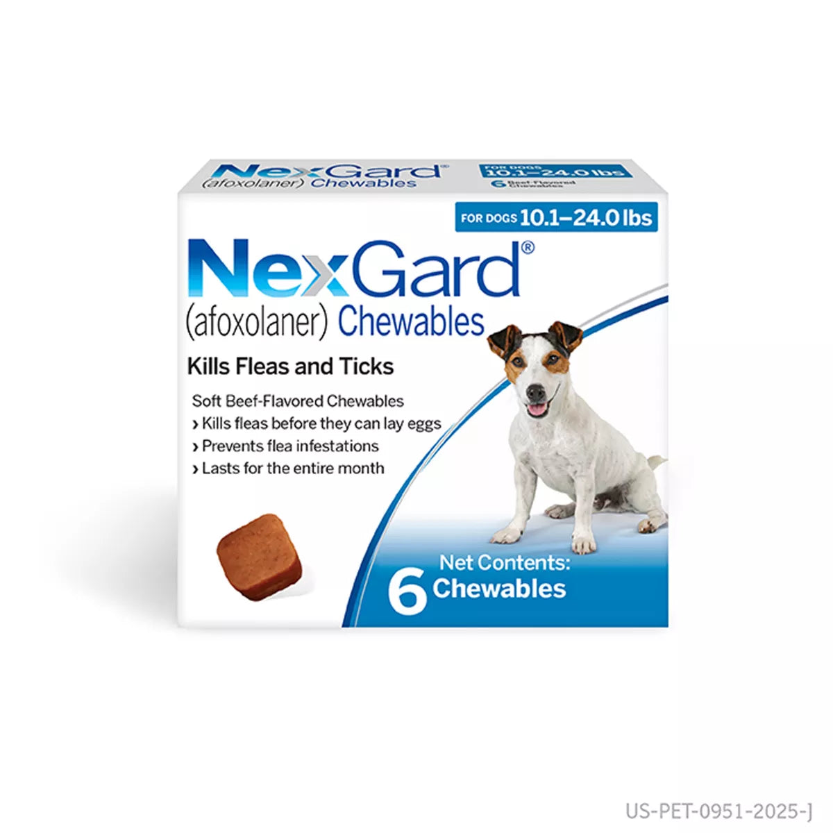 NexGard Chewable Tablets for Dogs 10.1-24 lbs