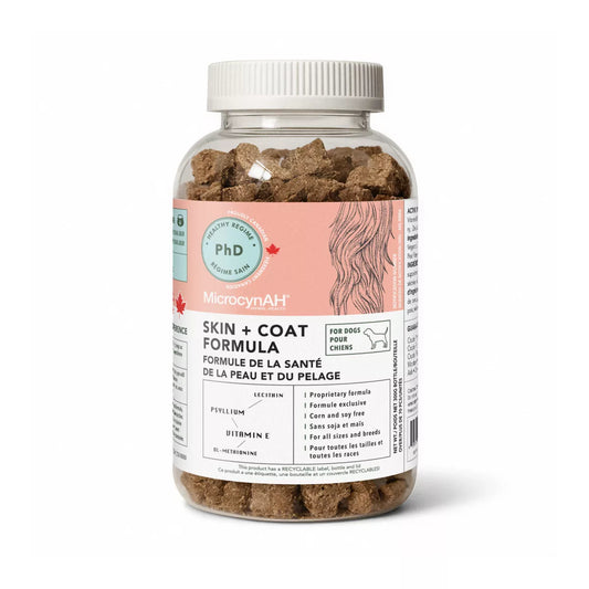 MicrocynAH PhD Daily Regime Skin and Coat Formula for Dogs, 300G