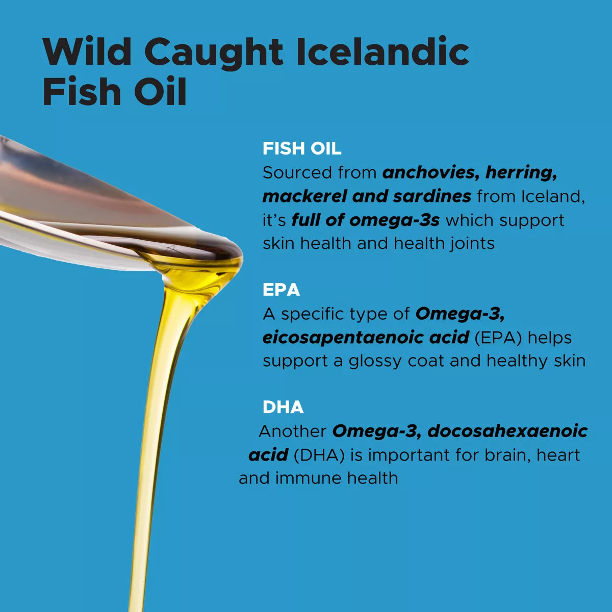 Pet Honesty Wild Caught Omega-3 Fish Oil Dog & Cat Supplement