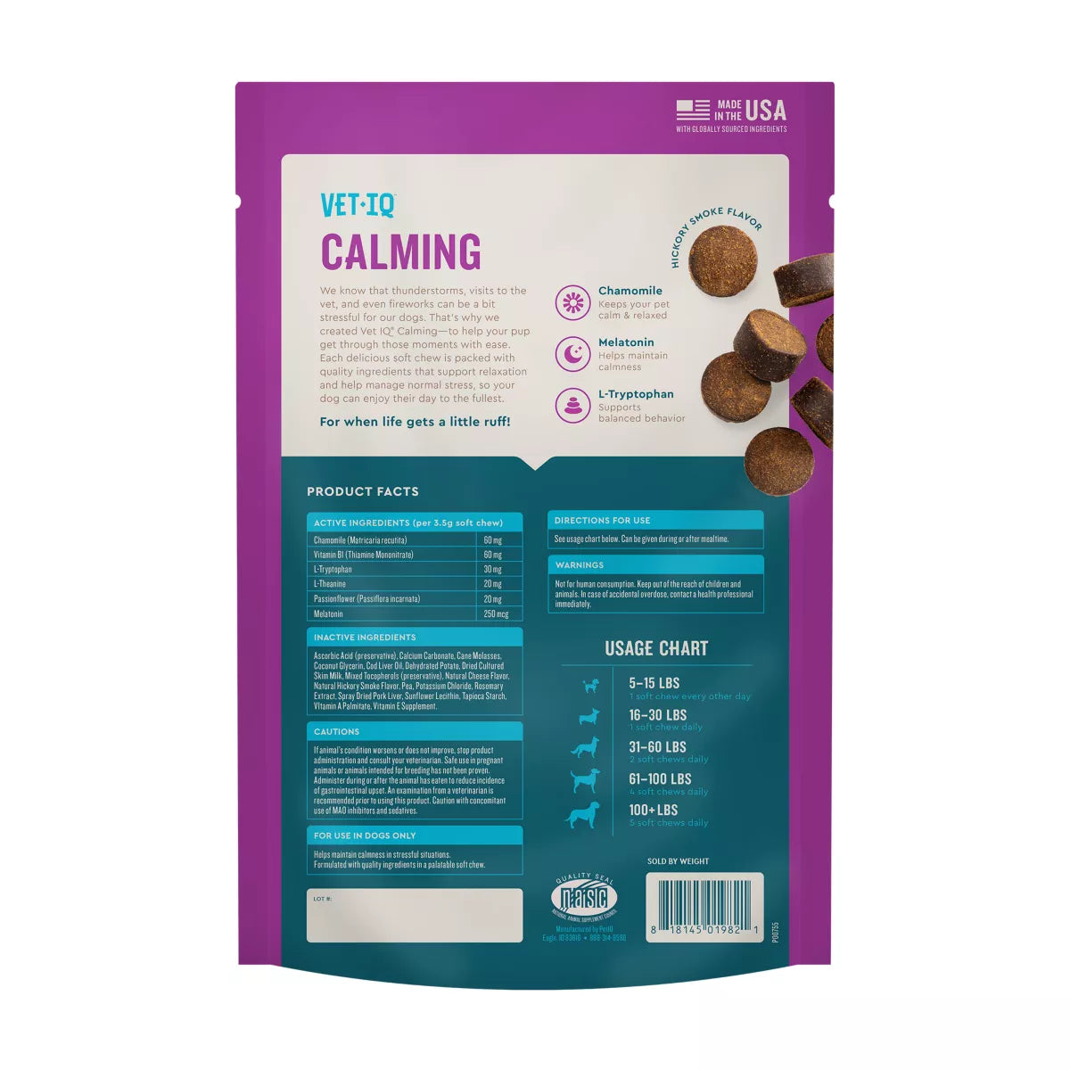 VetIQ Calming - 60 Count