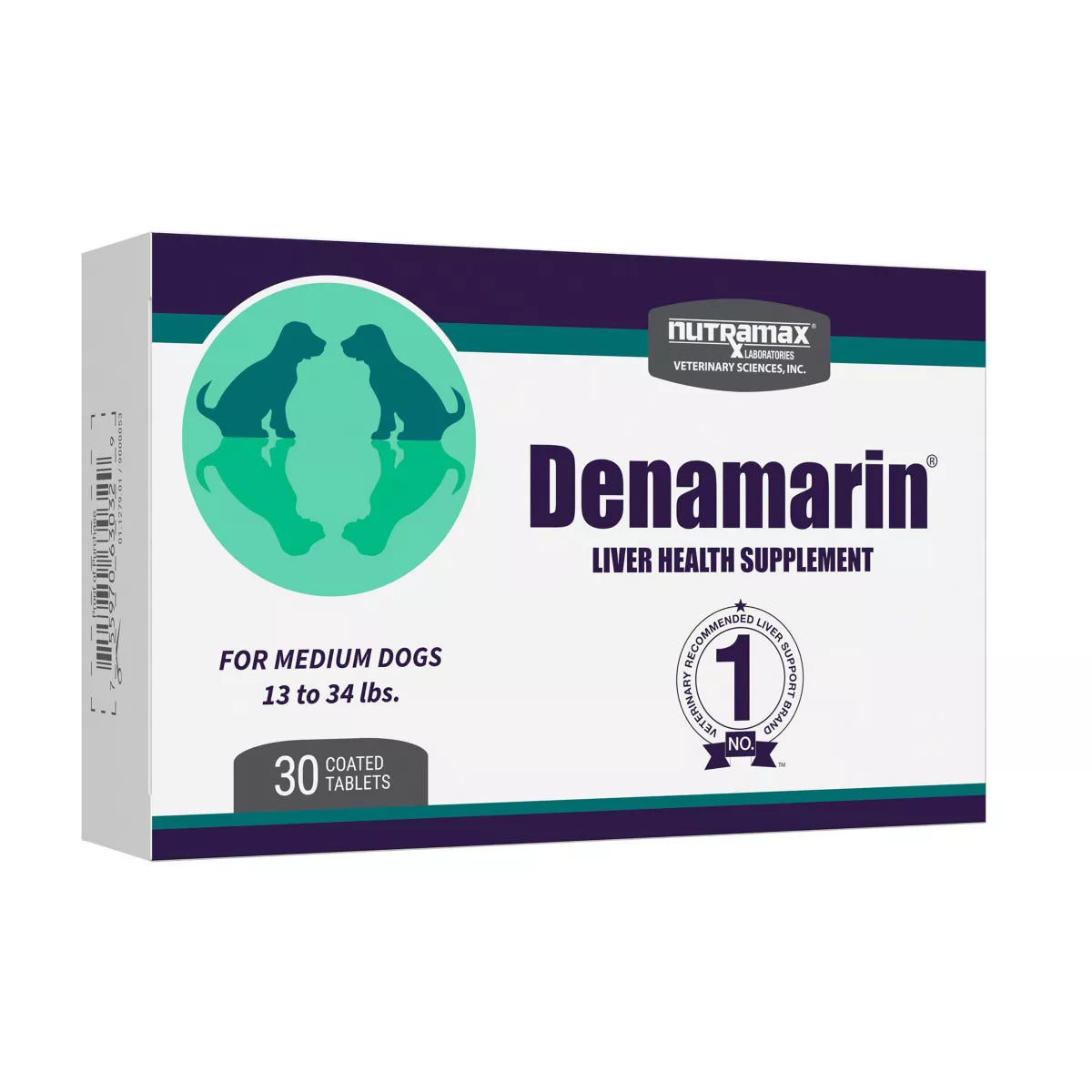 Nutramax Laboratories Veterinary Sciences Denamarin Dog Liver Health Supplement, Medium Dogs, 30ct