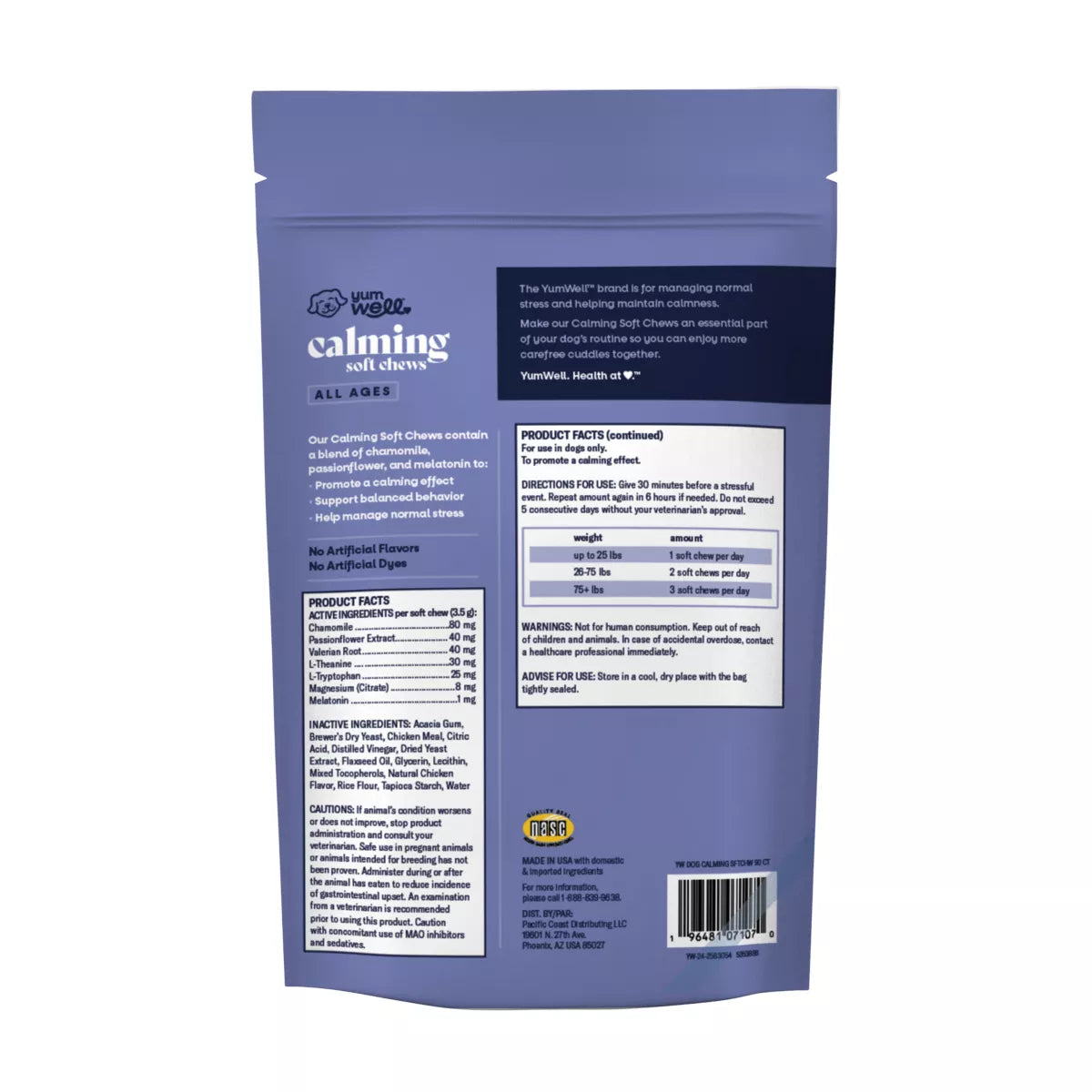 YumWell™Dog Calming Soft Chews