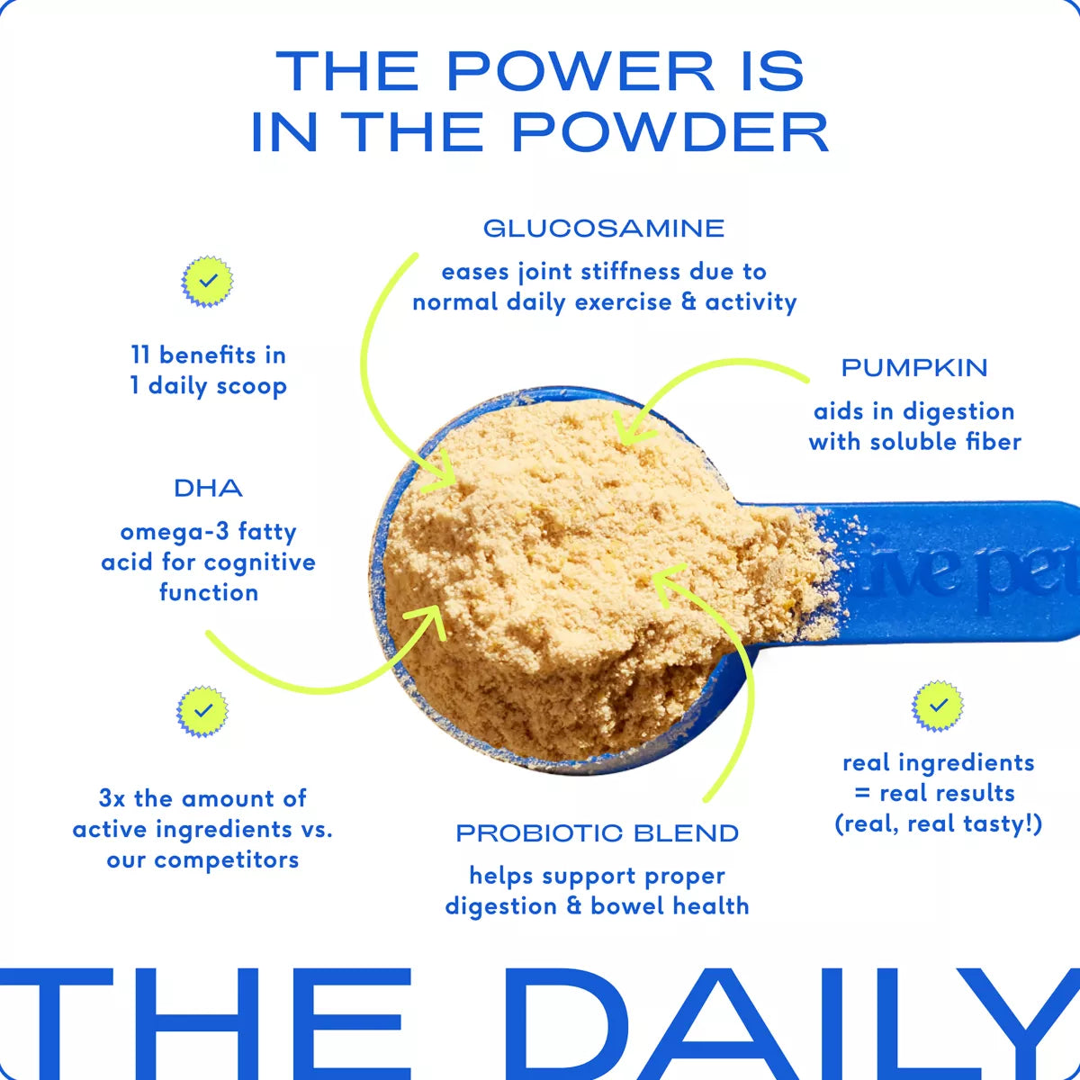 Native Pet The Daily Supplement for Dogs - Multivitamin Powder Supplement