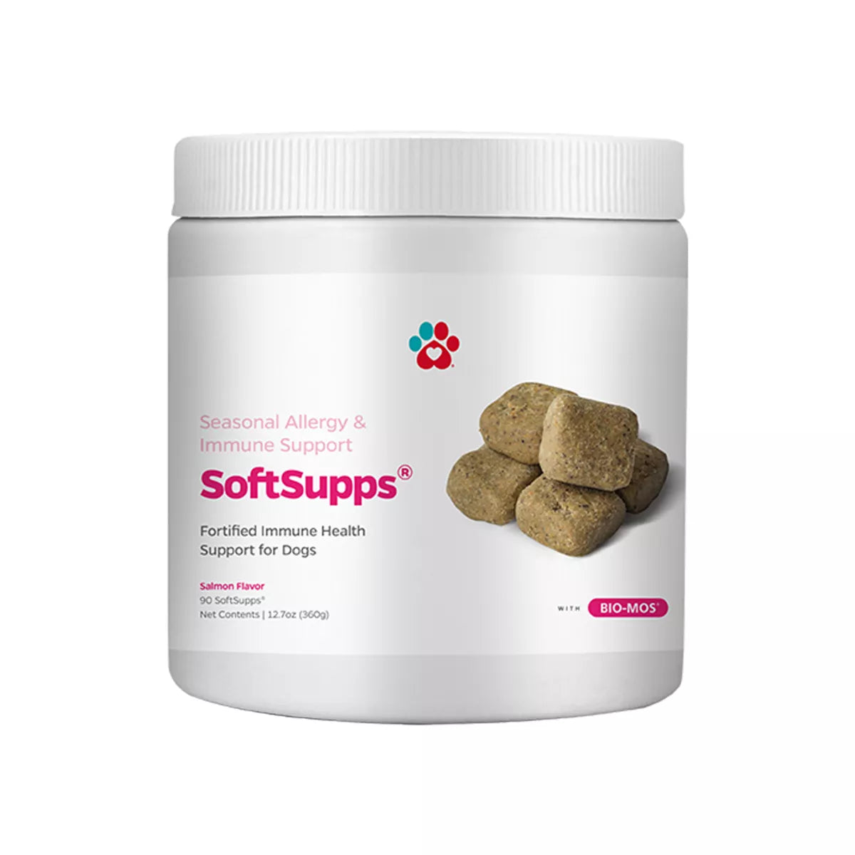Pet Parents Allergry SoftSupps Dog Immune & Allergy Relief Supplement, Salmon Flavor, 90 Count