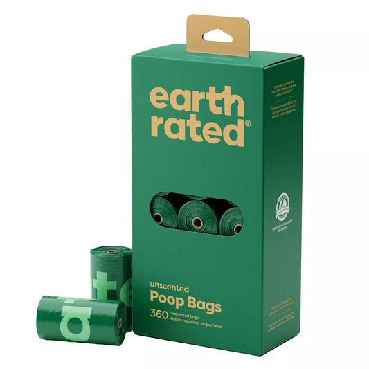 Earth Rated Unscented Leakproof Dog Poop Bags, 360 Count