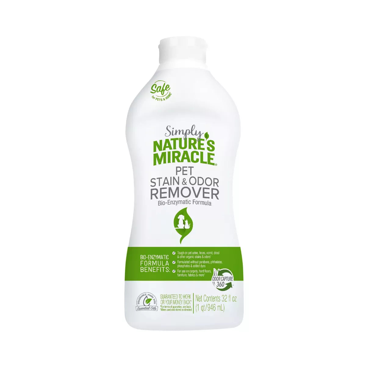Simply Nature's Miracle Pet Stain and Odor Remover, 32 fl oz