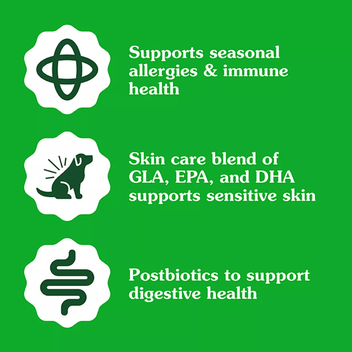 Greenies Dog Allergy & Immune Support Sensitive Care Supplement, Peanut Butter Flavor, 40-80 Count