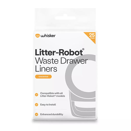 Whisker Litter-Robot Waste Drawer Liners, 25 Count