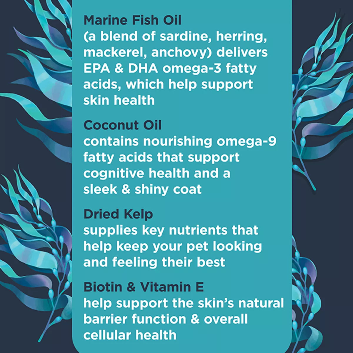 Nulo Functional Omega Skin & Coat Dog Supplement, Made with Omega-9 Fatty Acids, 90 Count