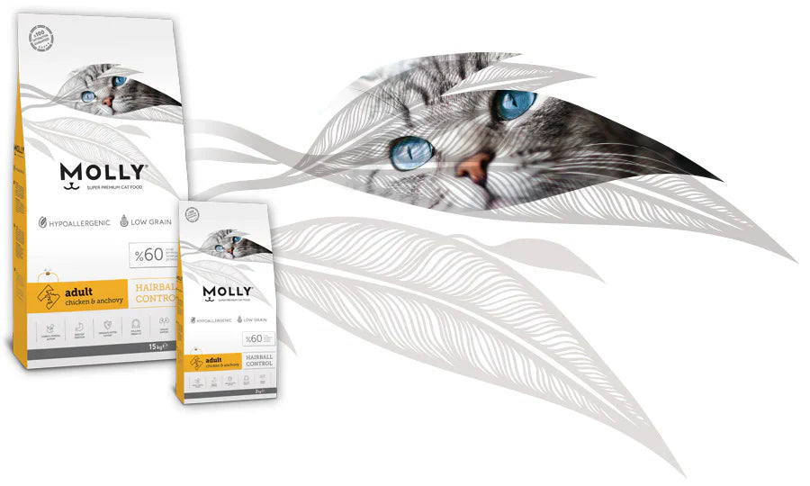Molly HAIRBALL CONTROL Adult Chicken & Anchovy 15kg