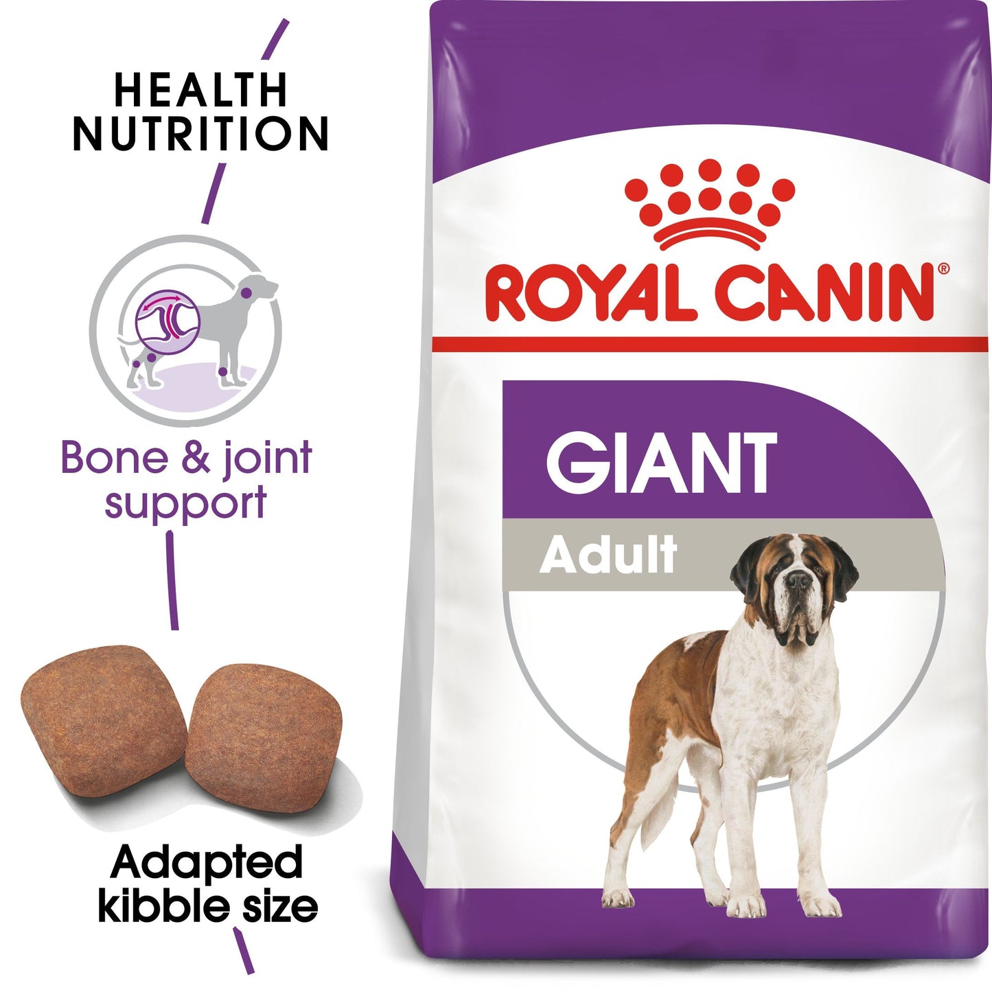 Royal Canin Giant Adult (15KG) - Dry food for giant active dogs. Adult weight from 45 kg and over - over 18\24 months