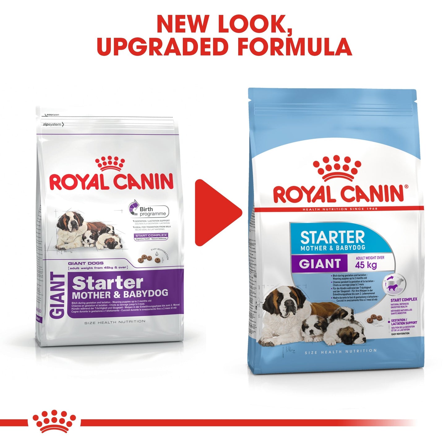 Royal Canin Giant Starter Mother & Babydog (15 KG) - Dry food for giant puppies. Adult weight from 45 KG and over - Mother during gestation and lactation - Weaning puppies up to 2 months
