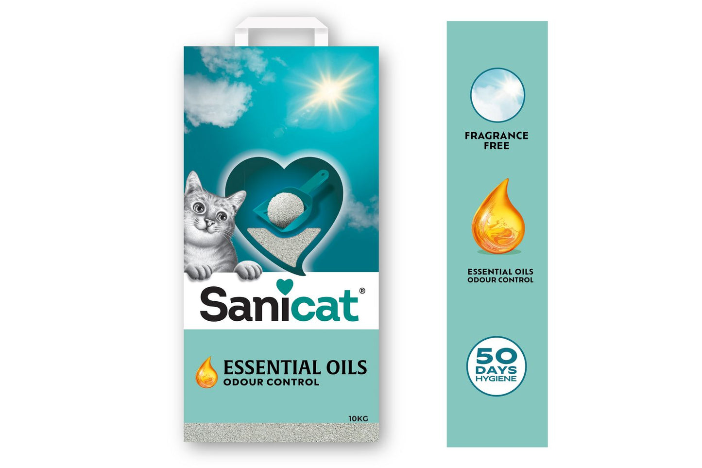 sanicat essential oils litter no perfume Clumping  10kg